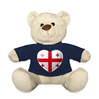 Coeur (Géorgie / Georgia) - Nounours - bleu marine - Devant