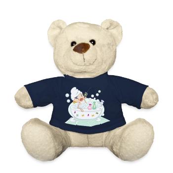 bath bath bathtub bathtub shower shower6 - Teddy Bear - french navy - Front