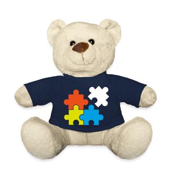 Puzzel Retrogaming Geschenk Legespiel Spiel Games - Teddy - French Navy - Vorne