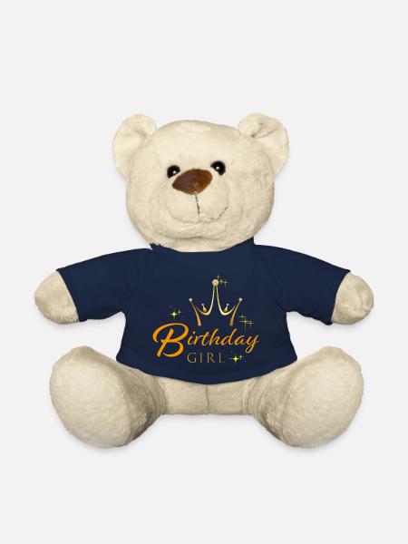 Birthday girl - Teddy Bear - french navy