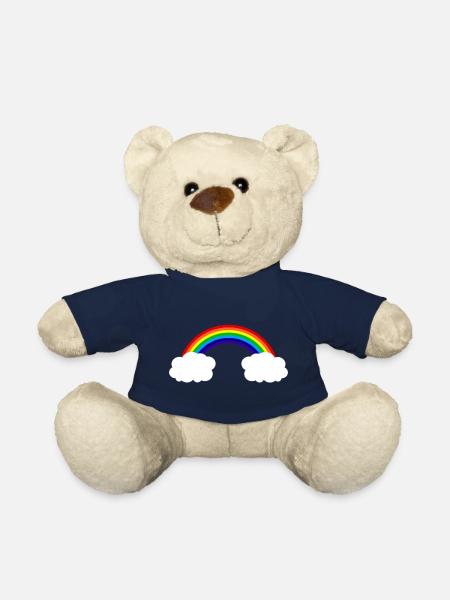 rainbow clouds - Teddy Bear - french navy
