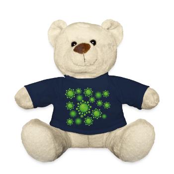 Virus Bakterien Keim Corona Sars COVID19 Geschenk - Teddy - French Navy - Vorne