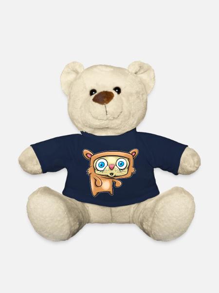 Animal drôle - Nounours - bleu marine