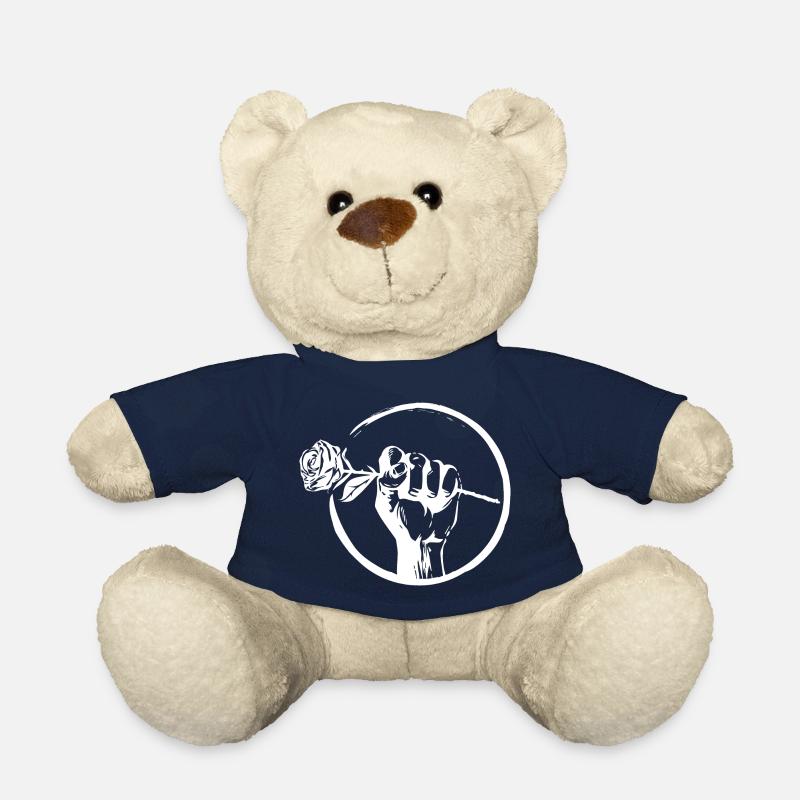 Weiße Rose - Teddy - French Navy