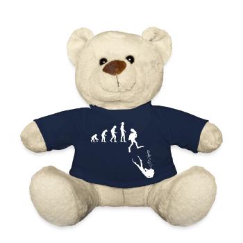 Evolution idea: development of women into divers - Teddy Bear - french navy - Front
