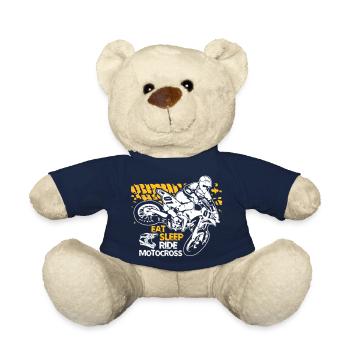 Mangez Sleep Ride Motocross - Nounours - bleu marine - Devant
