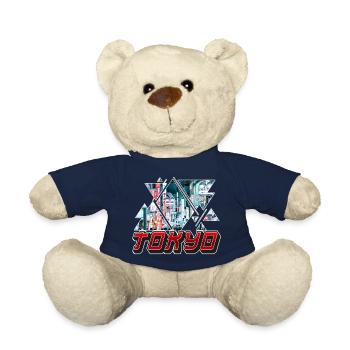 Tokyo Tokyo Japon Asie Asie Ville d’Asie Skyline Police - Nounours - bleu marine - Devant