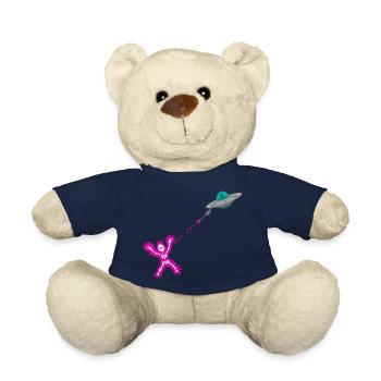 Ufo alien laser - Teddy Bear - french navy - Front