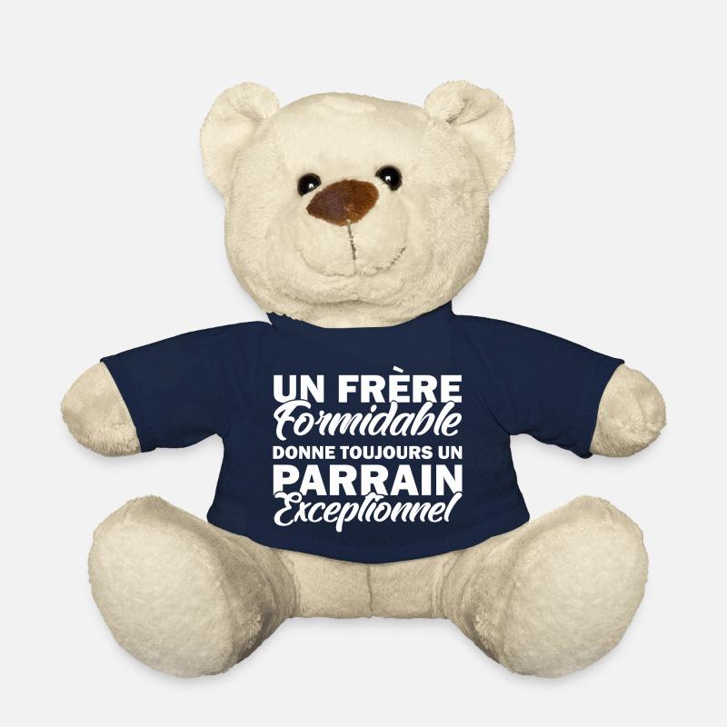 un frère formidable donne un parrain exceptionnel - Nounours - bleu marine