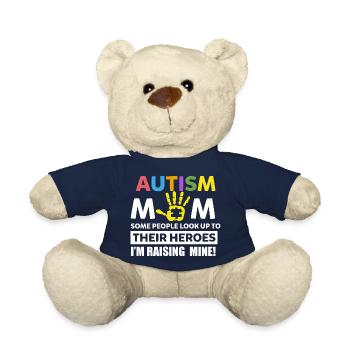 autism - Teddy Bear - french navy - Front