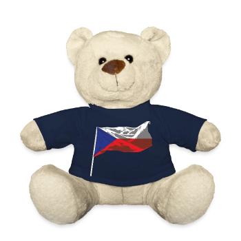 Design tchèque pour les fans tchèques - Nounours - bleu marine - Devant