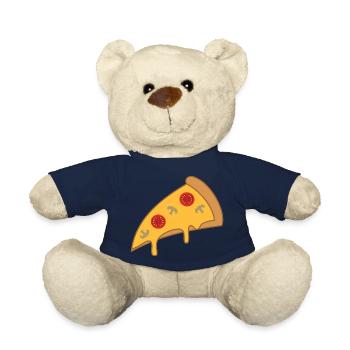 Pizza slice - Teddy Bear - french navy - Front