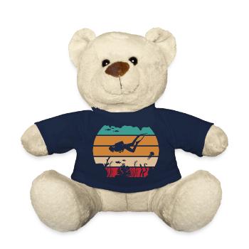 Plongée rétro de l’océan - Nounours - bleu marine - Devant