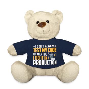 ICH TESTE MEINEN CODE NICHT IMMER - Teddy - French Navy - Vorne