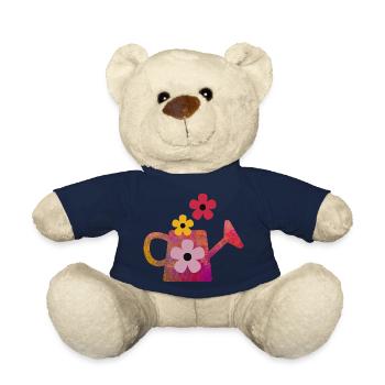 Rote Gießkanne mit Blumen - Teddy - French Navy - Vorne