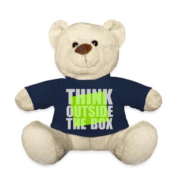 Green Think outside - Teddy Bear - french navy - Front