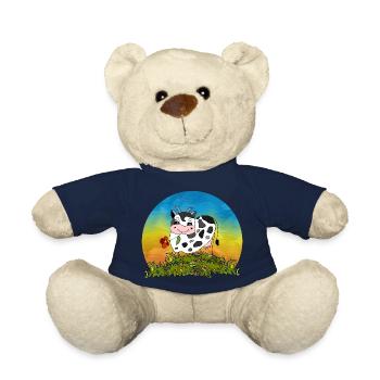 Cow - Teddy Bear - french navy - Front