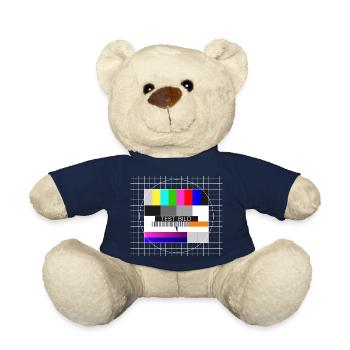 Tester l’image Écran de télévision Affichage nostalgique - Nounours - bleu marine - Devant