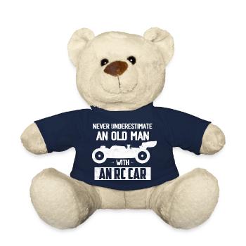 Never Underestimate An Old Man With An RC Car Raci - Teddy Bear - french navy - Front