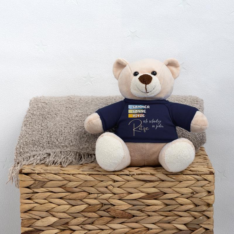 witziger Spruch: Sommer Sonne Hitze Geschenkidee Teddy