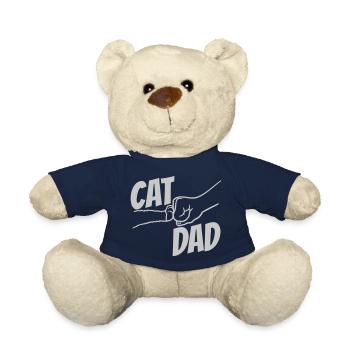 Conception du logo Cat Dad - Nounours - bleu marine - Devant