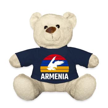 Armenia Armenia Flag Armenian Eagle Armenian - Teddy Bear - french navy - Front