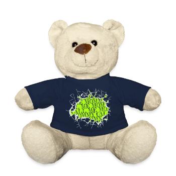 fête de famille une famille une équipe famille aime le mieux - Nounours - bleu marine - Devant