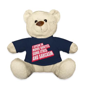 speak lyrics and sarcasm - Teddy Bear - french navy - Front
