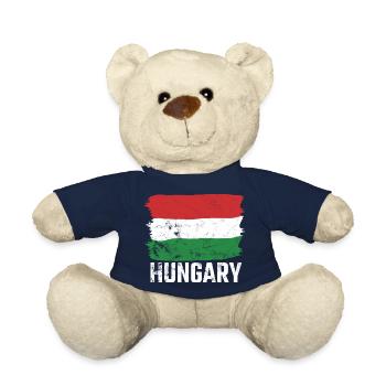 Ungarn Hungary Flagge Ungarisch Stolz - Teddy - French Navy - Vorne