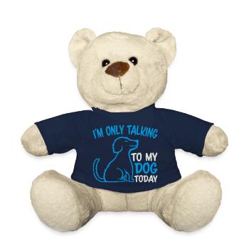 only talking to dog - Teddy Bear - french navy - Front