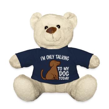 only talking to dog - Teddy Bear - french navy - Front
