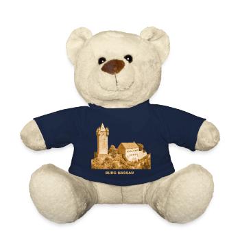 Nassau Burg Lahn Rhineland-Palatinate Ruin - Teddy Bear - french navy - Front