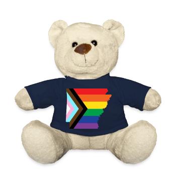Funny Pride Arkansas Progress Pride - Teddy Bear - french navy - Front