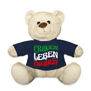 Women Life Freedom, - Teddy Bear - french navy - Front
