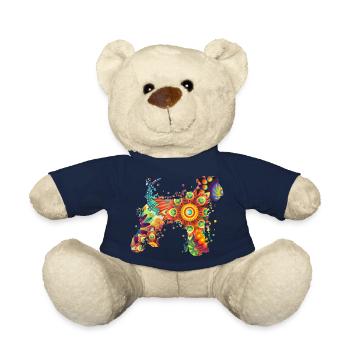 Airdale Terrier Geschenk Hundehalter Hund Design - Teddy - French Navy - Vorne