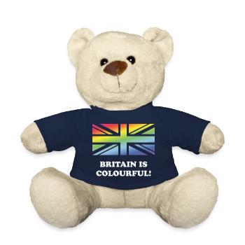 Großbritannien ist bunt! (Union Jack, Großbritannien) - Teddy - French Navy - Vorne