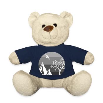 Adventure Travel Hiking Mountain - Teddy Bear - french navy - Front