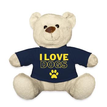 I love dogs I love dogs dog person - Teddy Bear - french navy - Front