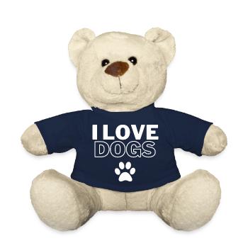 I love dogs I love dogs dog person - Teddy Bear - french navy - Front
