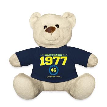 Awesome 1977 Shirt für Männer Frauen 46 Jahre alt 46. - Teddy - French Navy - Vorne