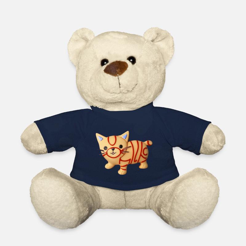 Dear nice cat - Teddy Bear - french navy