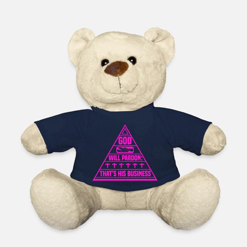 GOD WILL PARDON THAT S HIS BUSINESS - Teddy Bear - french navy