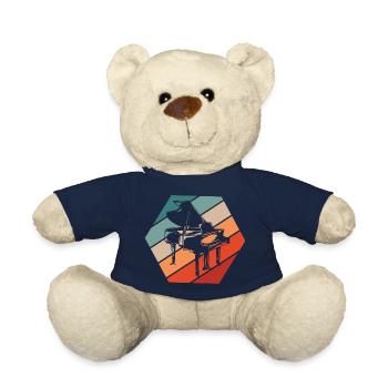Musique pour piano - Nounours - bleu marine - Devant