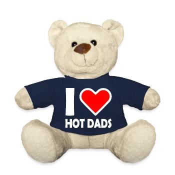 I love hot dads - Nounours - bleu marine - Devant