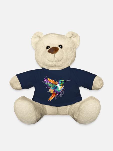 Ozi le colibri - Nounours - bleu marine