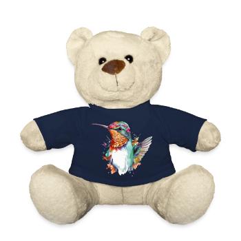 Mimi the hummingbird - Teddy Bear - french navy - Front