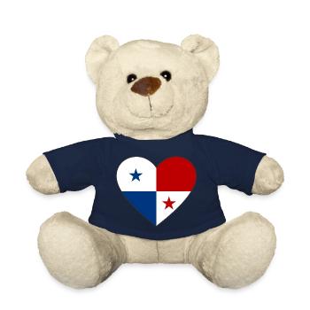 Panama Flagge Herz - Teddy - French Navy - Vorne