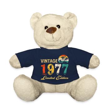 Vintage 1977 Limited Edition Hergestellt im Jahr 1977 Geburtstag - Teddy - French Navy - Vorne
