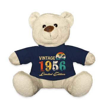 Vintage 1956 Limitierte Auflage Made in 1956 Geburtstag - Teddy - French Navy - Vorne