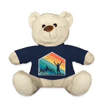 Berge Silhouette Regenbogen - Teddy - French Navy - Vorne